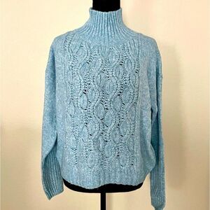 NWT White House Black Market Cable Knit Turtleneck Sweater